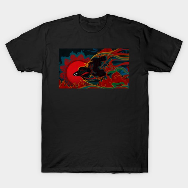 Fire fish T-Shirt by pikaole